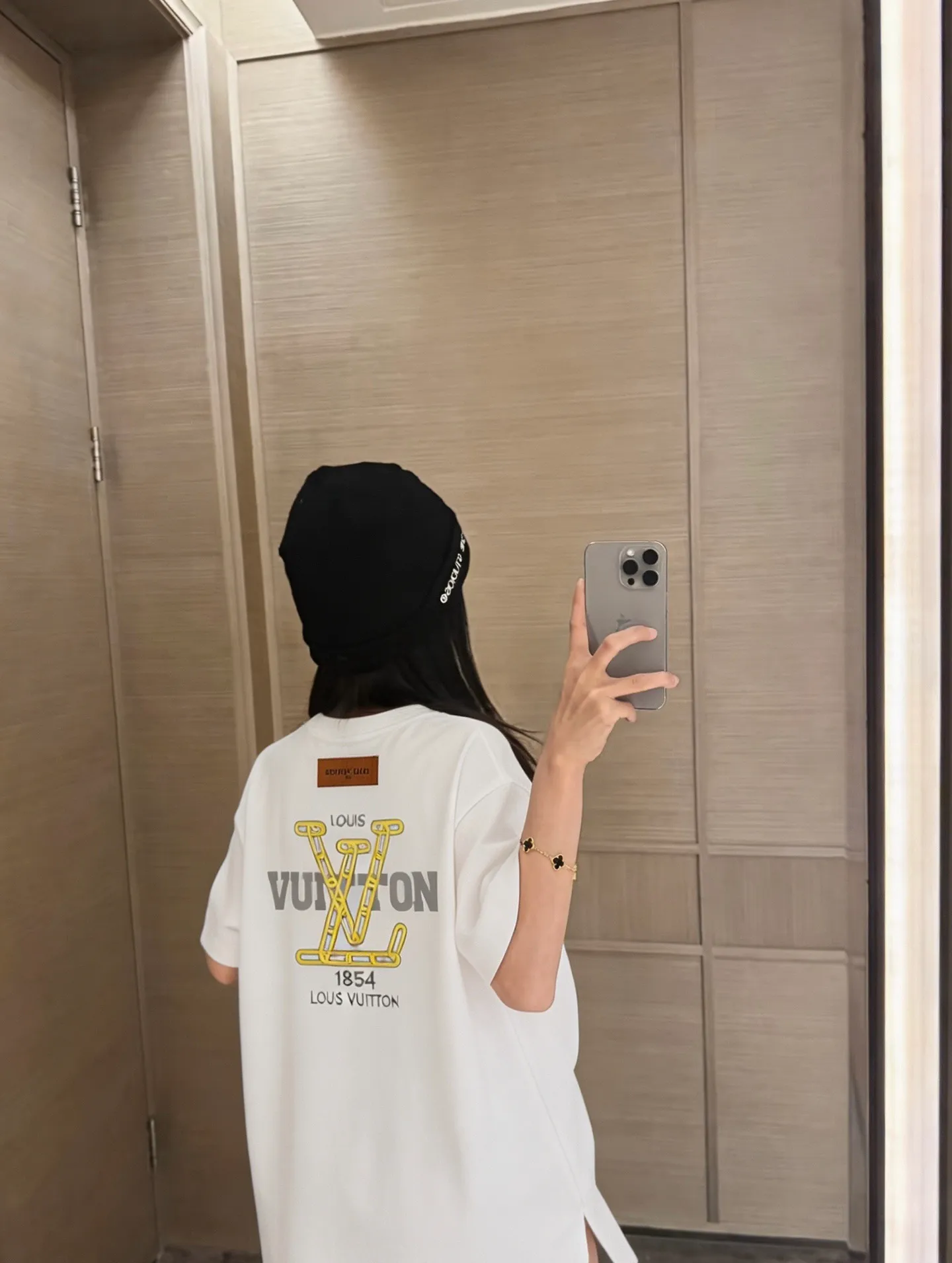 Louis Vuitton/Louis Vuitton foam logo printed short sleeves